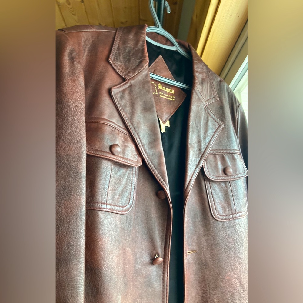 Vintage marquis leather jacket